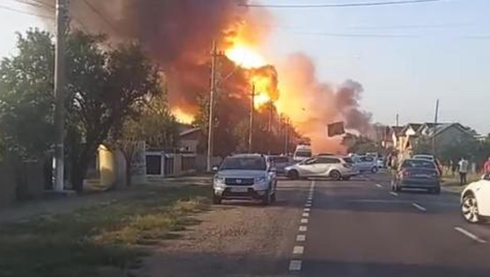 Exploziile de la stația GPL din Crevedia ajung în presa internațională