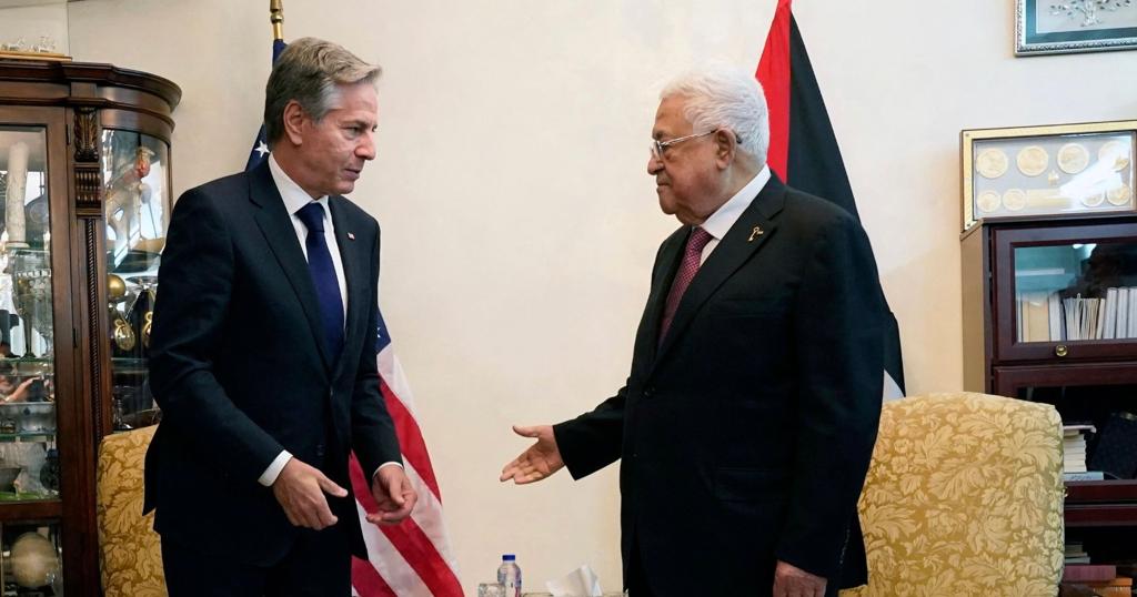 Antony Blinken s-a întâlnit cu liderul palestinian Mahmoud Abbas la Amman: „Hamas nu susține dreptul poporului palestinian la demnitate”