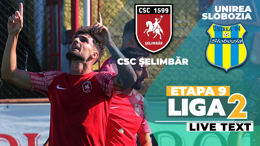 CSC Șelimbăr – Unirea Slobozia, derby de clasament în Liga 2