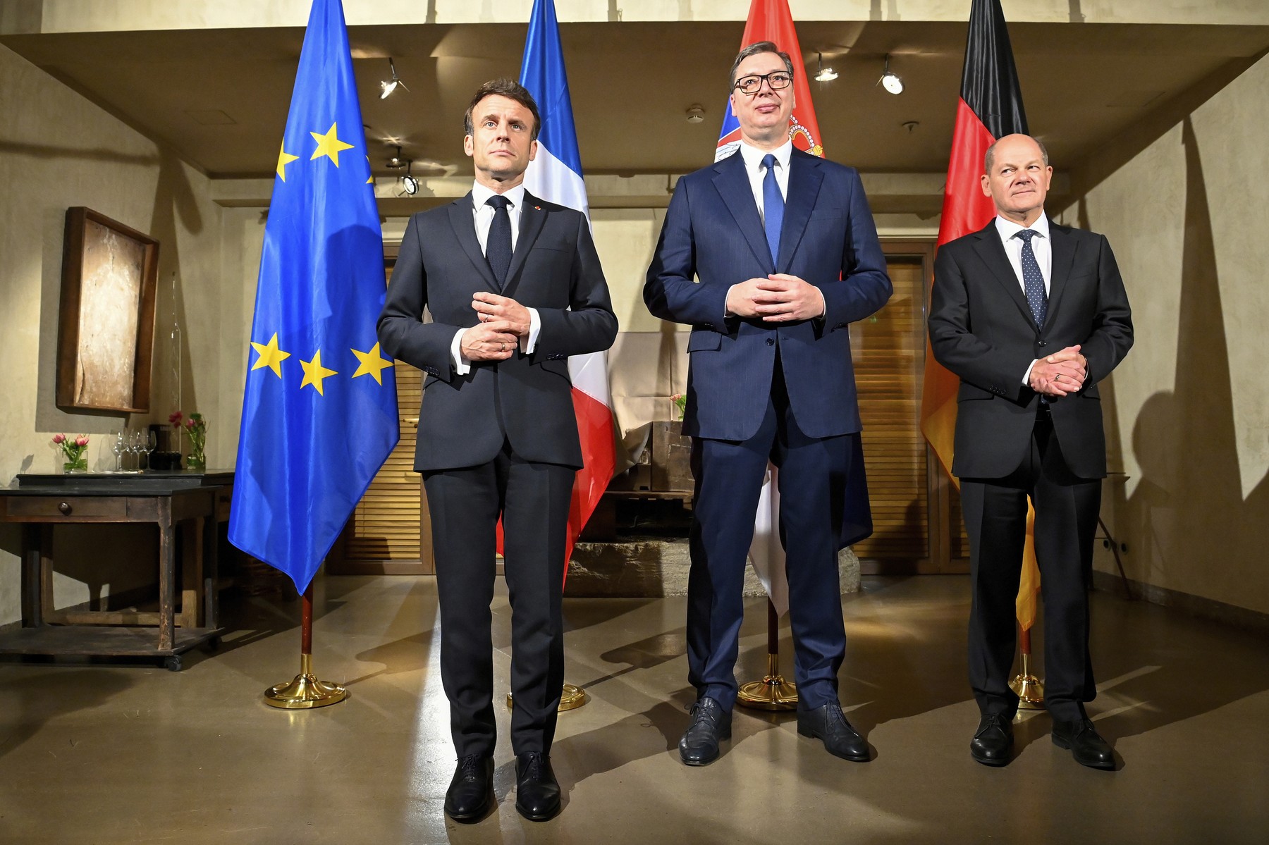 Franța, Germania și Italia îndeamnă Serbia și Kosovo să reducă tensiunile și să avanseze spre normalizarea relațiilor Franța, Germania și Italia îndeamnă Serbia și Kosovo să reducă tensiunile și să avanseze spre normalizarea relațiilor