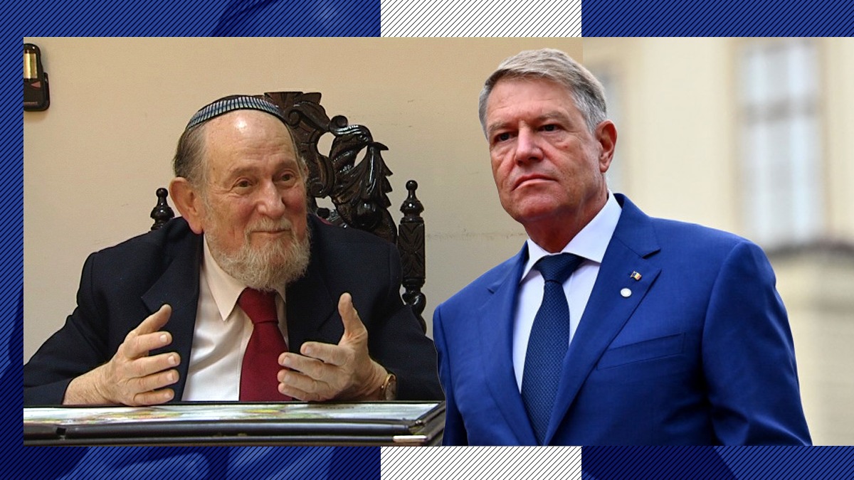 Preşedintele Klaus Iohannis i-a conferit Marelui Rabin al României, Menachem Hacohen, Ordinul Naţional „Steaua României” în grad de Mare Ofiţer Preşedintele Klaus Iohannis i-a conferit Marelui Rabin al României, Menachem Hacohen, Ordinul Naţional „Steaua României” în grad de Mare Ofiţer