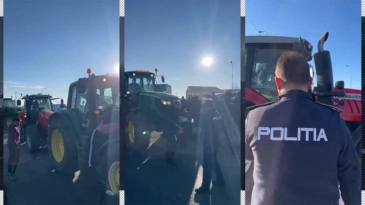 Fermierii au spart barajul poliției / 150 de camioane, tractoare sunt la intrarea în București / Fermierii țin legătura cu premierul