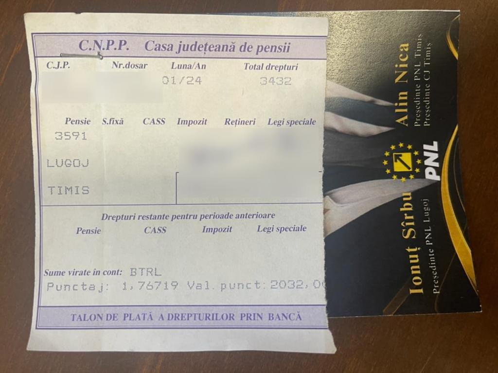 PSD solicită explicații privind distribuirea unor materiale de propagandă politică de către PNL atașate, prin capsare, de taloanele de pensii