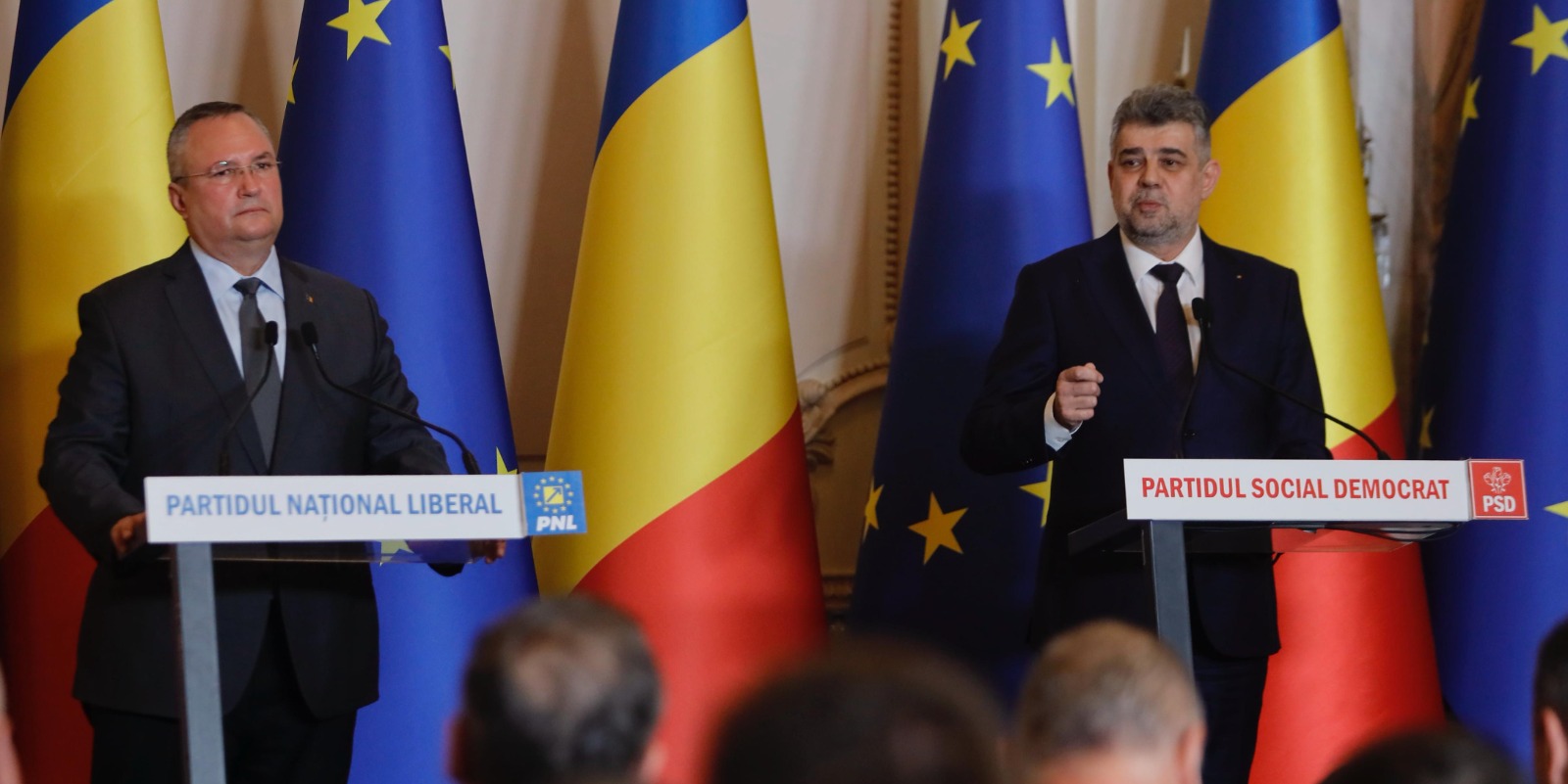 COALIȚIA a decis comasare și liste comune/Ciolacu: Comasarea este un vot în plus pentru democrație / Ciucă: Românii își doresc liniște