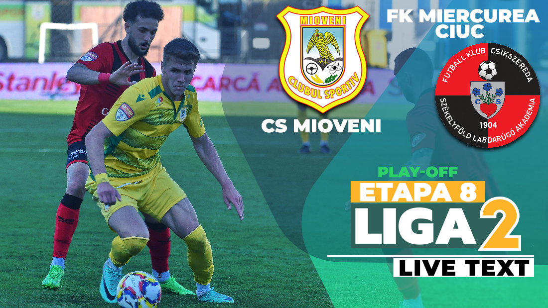 CS Mioveni și FK Miercurea Ciuc dau start etapei a 8-a a play-off-ului Ligii 2