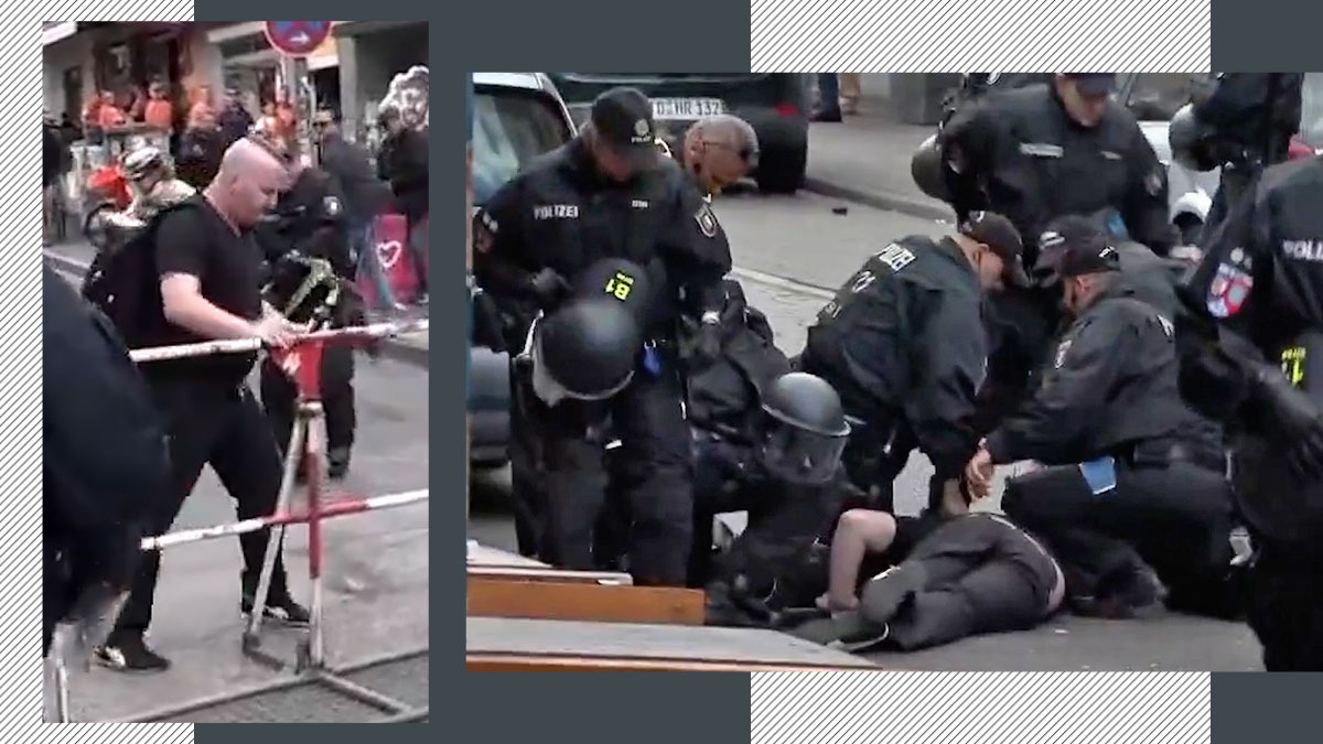 Premieră la Campionatul European de Fotbal din Germania. Poliția din Hamburg a ÎMPUȘCAT un bărbat care i-a amenințat cu un piolet